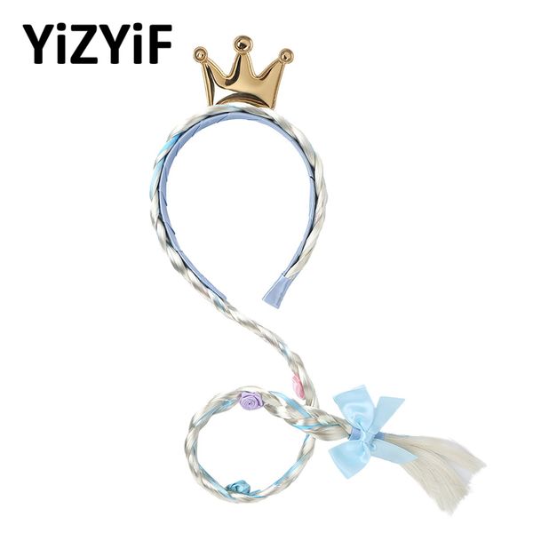princess dress up hair accessories for girls kids headband metallic crown braided long wigs hair hoop headwear pgraphy props, Slivery;white
princess dress up hair accessories for girls kids headband metallic crown braided long wigs hair hoop headwear pgraphy props, Slivery;white