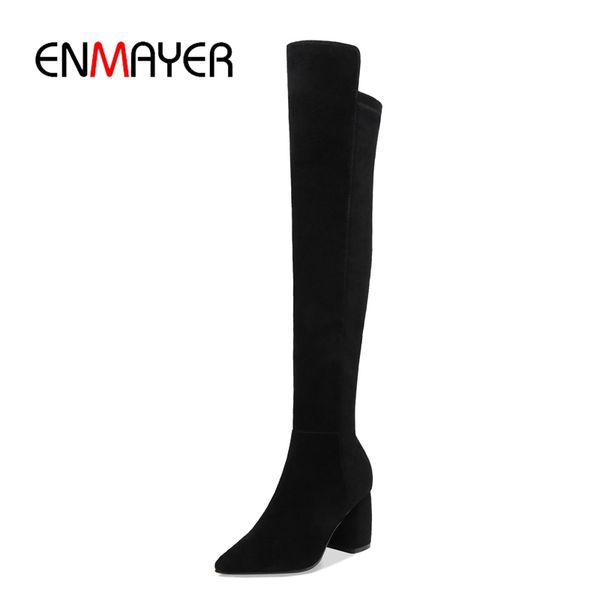 enmayer 2018 new flock leather women over the knee boots high heels women shoes winter boots warm size 34-39 zyl878, Black
enmayer 2018 new flock leather women over the knee boots high heels women shoes winter boots warm size 34-39 zyl878, Black