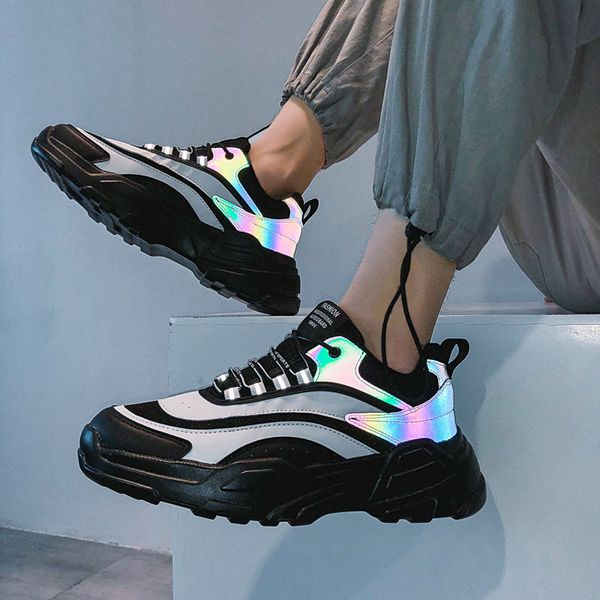 the new spring 2020 men's elevator shoes red light-emitting sub-dad shoes men running sport casual tide, Black
the new spring 2020 men's elevator shoes red light-emitting sub-dad shoes men running sport casual tide, Black