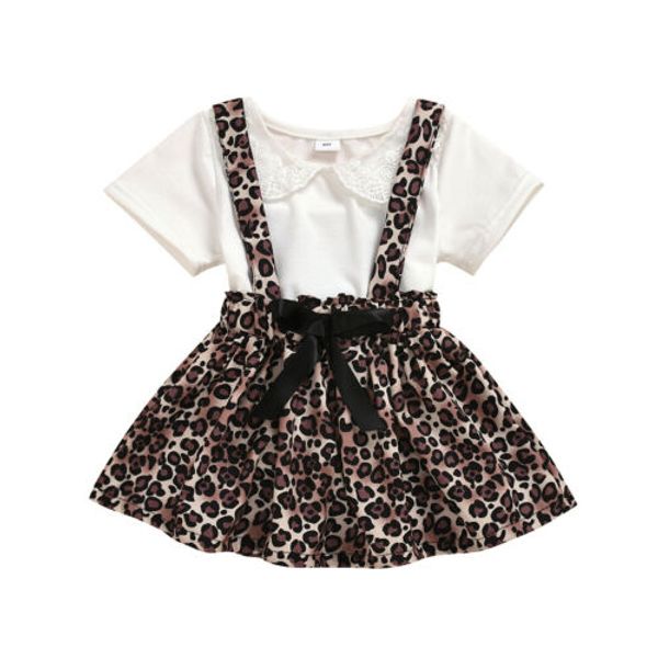 toddler baby kid girl lace t-shirt+leopard print skirt outfit set cotton clothes, White
toddler baby kid girl lace t-shirt+leopard print skirt outfit set cotton clothes, White