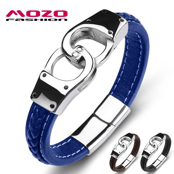 charm bracelets fashion classic men leather stainless steel bracelet personality handcuffs punk jewelry bangle blue, Golden;silver
charm bracelets fashion classic men leather stainless steel bracelet personality handcuffs punk jewelry bangle blue, Golden;silver