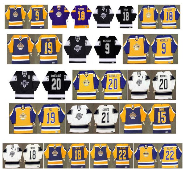 vintage los angeles kings jersey 22 tiger williams 18 dave taylor 9 bernie nicholls 19 jim fox 15 daryl evans 20 luc robitaille retro hockey, Black;red
vintage los angeles kings jersey 22 tiger williams 18 dave taylor 9 bernie nicholls 19 jim fox 15 daryl evans 20 luc robitaille retro hockey, Black;red