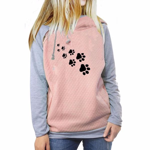 fashion funny cats footprints patterns kawaii sweatshirts femmes printing youth loose harajuku creative buckle new tide, Black
fashion funny cats footprints patterns kawaii sweatshirts femmes printing youth loose harajuku creative buckle new tide, Black