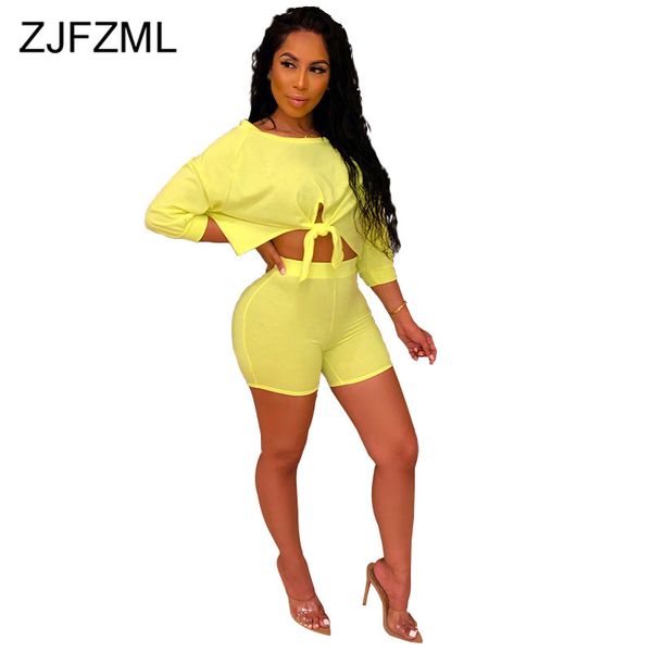 two piece club outfits loose bow tie crop biker shorts summer clothes for women 2 pcs matching set tracksuit sweatsuit, White
two piece club outfits loose bow tie crop biker shorts summer clothes for women 2 pcs matching set tracksuit sweatsuit, White