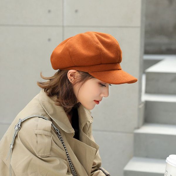 autumn and winter new knitted wild beret hat british solid color fashion women wool navy octagonal hat solid color m20, Blue;gray
autumn and winter new knitted wild beret hat british solid color fashion women wool navy octagonal hat solid color m20, Blue;gray