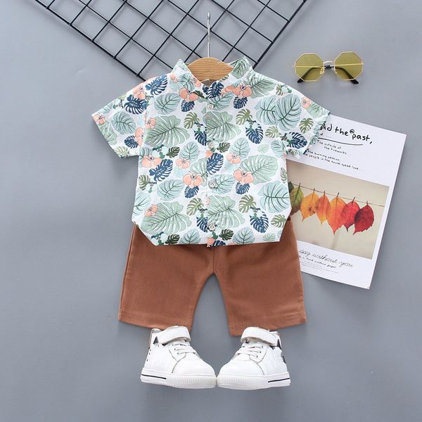 2020 fashion baby children clothing for summer boys clothes leaf print shirt shorts baby cartoon short sleeve two-piece suit, White
2020 fashion baby children clothing for summer boys clothes leaf print shirt shorts baby cartoon short sleeve two-piece suit, White