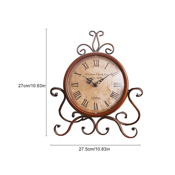 european-style imitated vintage wrought iron table clock quartz desk clockwatch decoration home copper desk table clocks
european-style imitated vintage wrought iron table clock quartz desk clockwatch decoration home copper desk table clocks