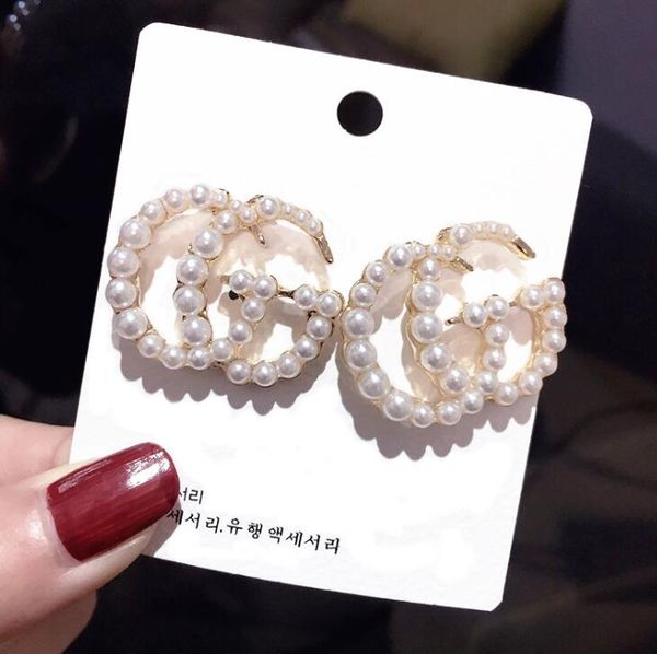 luxury double letter earrings women famous designer earrings stud party wedding jewelry valentine's day present accessories 5738, Golden;silver
luxury double letter earrings women famous designer earrings stud party wedding jewelry valentine's day present accessories 5738, Golden;silver