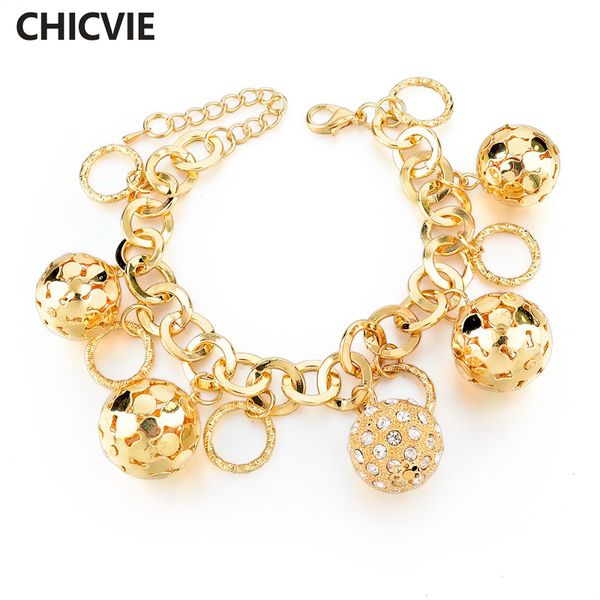 chicvie gold color chain & link bracelets & bangles hollow ball crystal bracelets for women fine jewelry accessories sbr160023, Black
chicvie gold color chain & link bracelets & bangles hollow ball crystal bracelets for women fine jewelry accessories sbr160023, Black