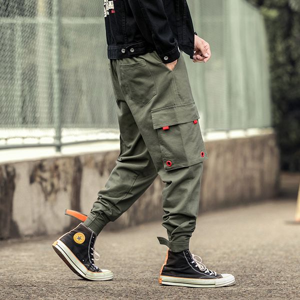 2019 autumn man pants new fashion streetwear stitching color joggers hip hop long pants men elastic waist cargo men, Black
2019 autumn man pants new fashion streetwear stitching color joggers hip hop long pants men elastic waist cargo men, Black