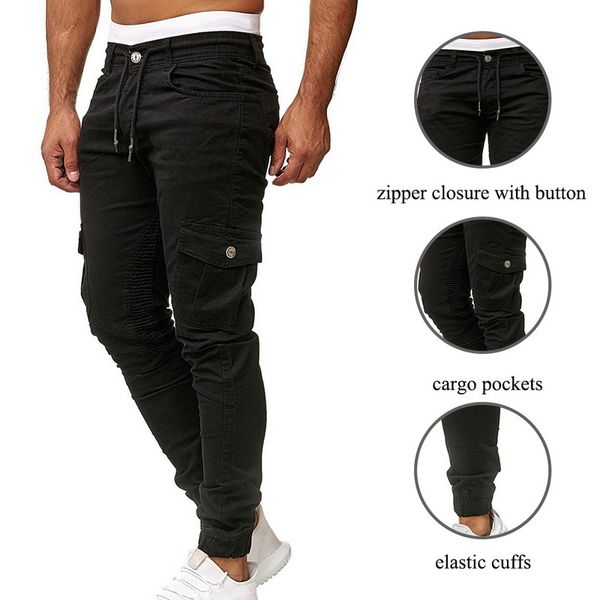 2020 autumn casual pencil pants drawstring joggers pleated sweatpant classic men cargo pants fashion sportswear men's trouser, Black
2020 autumn casual pencil pants drawstring joggers pleated sweatpant classic men cargo pants fashion sportswear men's trouser, Black