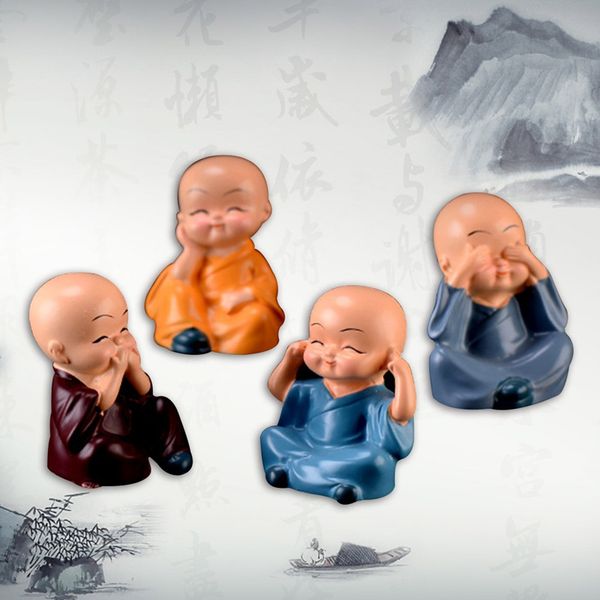 4pcs/set little cute kongfu monk car interior decoration ornament for car home decor gift dolls styling accessories
4pcs/set little cute kongfu monk car interior decoration ornament for car home decor gift dolls styling accessories