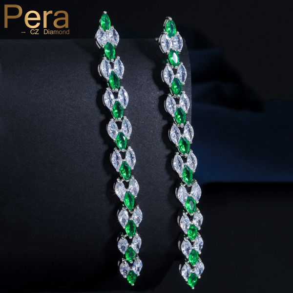 pera luxury 8.5 cm big dangling long drop green and white cubic zirconia stone trendy women wedding party earrings for gift e301, Silver
pera luxury 8.5 cm big dangling long drop green and white cubic zirconia stone trendy women wedding party earrings for gift e301, Silver