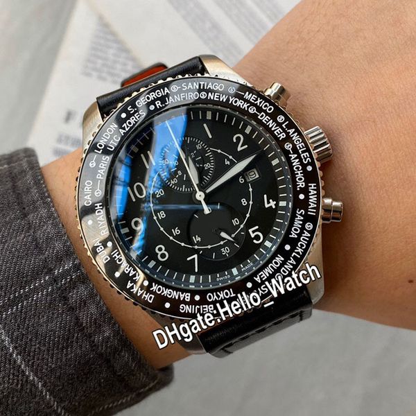 new 42mm steel case timezoner chronograph iw395001 black dial miyota quartz mens watch satch leather strap watches hwiw hello_watch, Slivery;brown
new 42mm steel case timezoner chronograph iw395001 black dial miyota quartz mens watch satch leather strap watches hwiw hello_watch, Slivery;brown