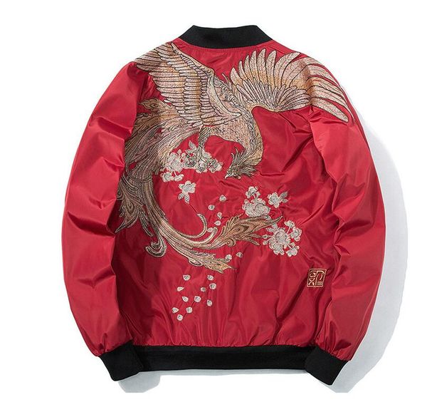 2019 new high street yokosuka вышивка марка gxp мужчины женщины пара моделей летная куртка ukiyo-e suzaku вышитая бейсбольная форменная курт, Black;brown
2019 new high street yokosuka вышивка марка gxp мужчины женщины пара моделей летная куртка ukiyo-e suzaku вышитая бейсбольная форменная курт, Black;brown