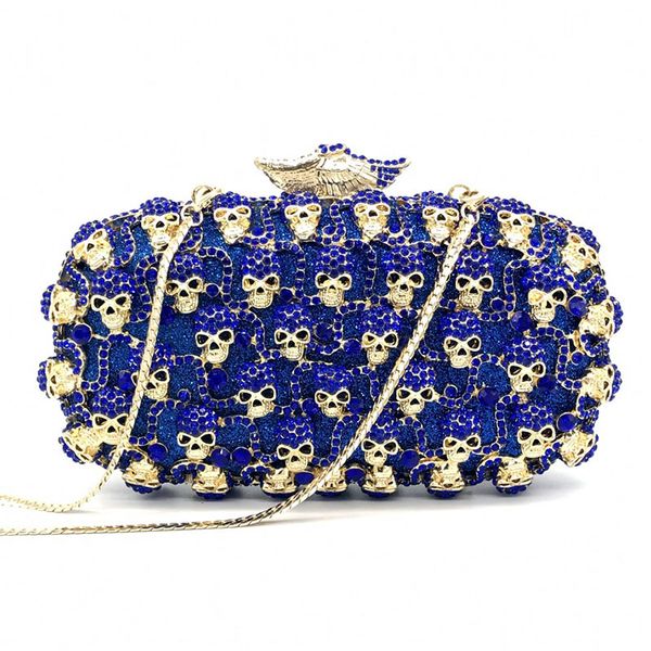 fashion skull blue rhinestone purses crystal evening bag party handbag prom clutches mini dinner banquet chain clutches
fashion skull blue rhinestone purses crystal evening bag party handbag prom clutches mini dinner banquet chain clutches
