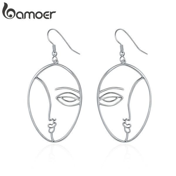bamoer popular new silver color hyperbole abstract face dangle drop earrings for women fashion earrings jewelry yie112, Golden
bamoer popular new silver color hyperbole abstract face dangle drop earrings for women fashion earrings jewelry yie112, Golden
