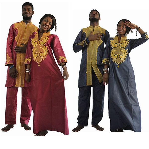 h&d dashiki african couple dress clothing for men and women friends get married bazin traditional private lovers custom headtie, Red
h&d dashiki african couple dress clothing for men and women friends get married bazin traditional private lovers custom headtie, Red