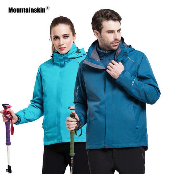 mountainskin men women's outdoor 2 pieces jacket autumn winter camping hiking fleece windbreaker suit hooded thick jackets va448, Blue;black
mountainskin men women's outdoor 2 pieces jacket autumn winter camping hiking fleece windbreaker suit hooded thick jackets va448, Blue;black