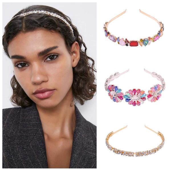 za full rhinestone flower headbands women trendy crystal hair hoop bridal shining headwear hair accessories for party wedding, White;golden
za full rhinestone flower headbands women trendy crystal hair hoop bridal shining headwear hair accessories for party wedding, White;golden