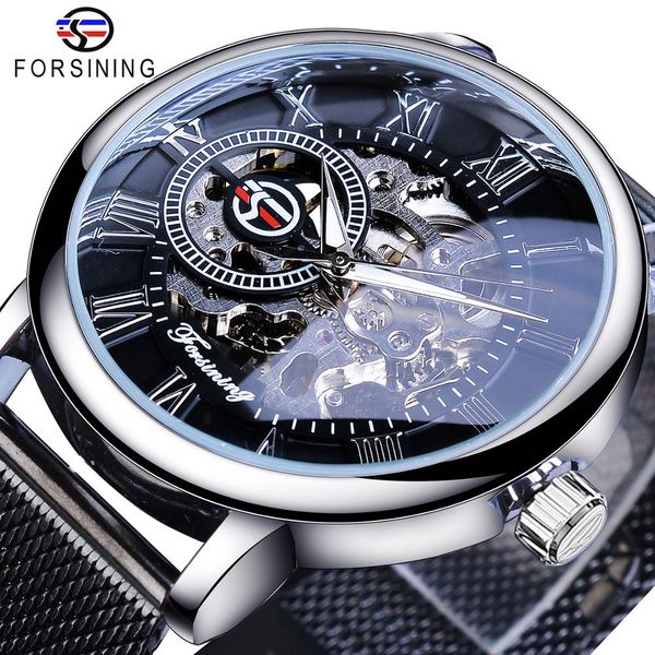 forsining new arrival mechanical watch mesh band stainless steel ultra-thin roman wristwatches minimalist business mens watches, Slivery;brown
forsining new arrival mechanical watch mesh band stainless steel ultra-thin roman wristwatches minimalist business mens watches, Slivery;brown