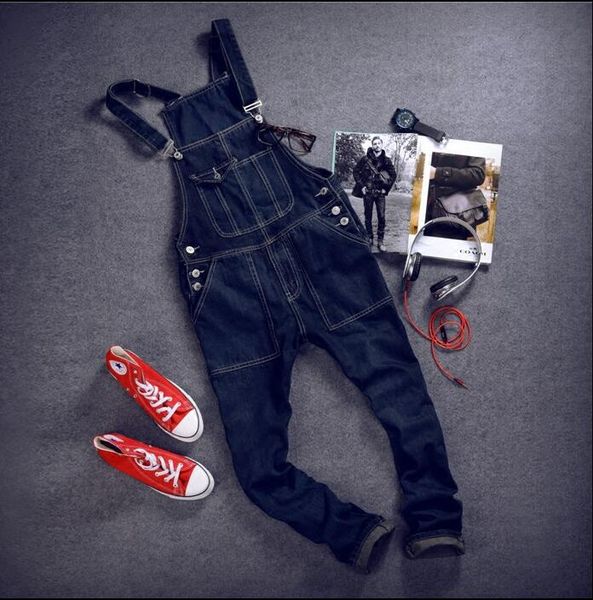 japanese denim jeans korean version of the trend of fashion england men's casual suspenders pants slim denim long pants, Blue
japanese denim jeans korean version of the trend of fashion england men's casual suspenders pants slim denim long pants, Blue
