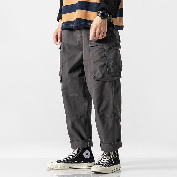 men multi pocket straight casual trouser streetwear hip hop loose harem pants male japan vintage wide leg pants sweatpants, Black
men multi pocket straight casual trouser streetwear hip hop loose harem pants male japan vintage wide leg pants sweatpants, Black