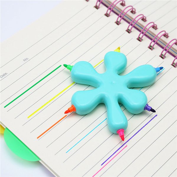cute 6 color in 1 highlighter marker office school student focus sign children's drawing color pen
cute 6 color in 1 highlighter marker office school student focus sign children's drawing color pen