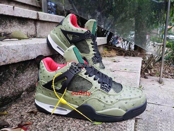 2019 new travis x jumpman 4 mens green ostrich skin leather 4 4s basketball shoes retro size 40-47
2019 new travis x jumpman 4 mens green ostrich skin leather 4 4s basketball shoes retro size 40-47