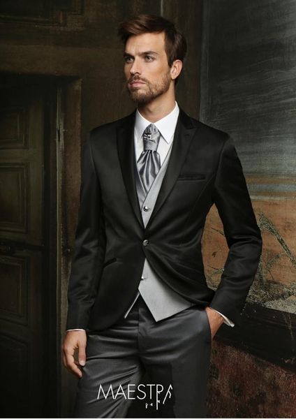 новый groom wear black groomsmen one button groom tuxedos пик нагрудные мужские костюмы свадебные / выпускной вечер / ужин шафер blazer (кур, Black;gray
новый groom wear black groomsmen one button groom tuxedos пик нагрудные мужские костюмы свадебные / выпускной вечер / ужин шафер blazer (кур, Black;gray
