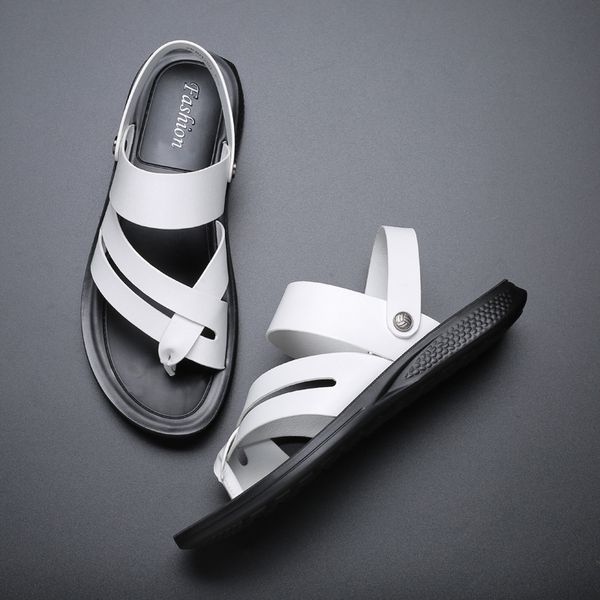 summer new men breathable beach shoes trend flat heel two-way sandals and slippers men sandalslll, Black
summer new men breathable beach shoes trend flat heel two-way sandals and slippers men sandalslll, Black