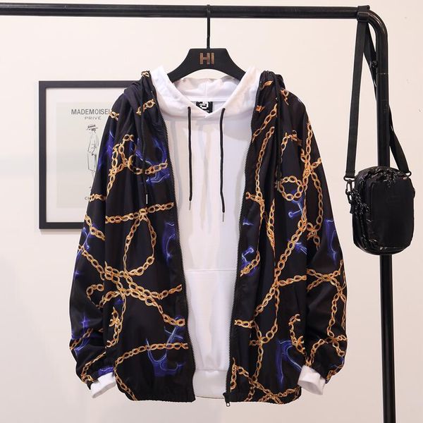 creative man designer jacket street fashion personality men printing hoodie private order luxury zipper sweatshirt casual streetwear m-xxl, Black 
creative man designer jacket street fashion personality men printing hoodie private order luxury zipper sweatshirt casual streetwear m-xxl, Black