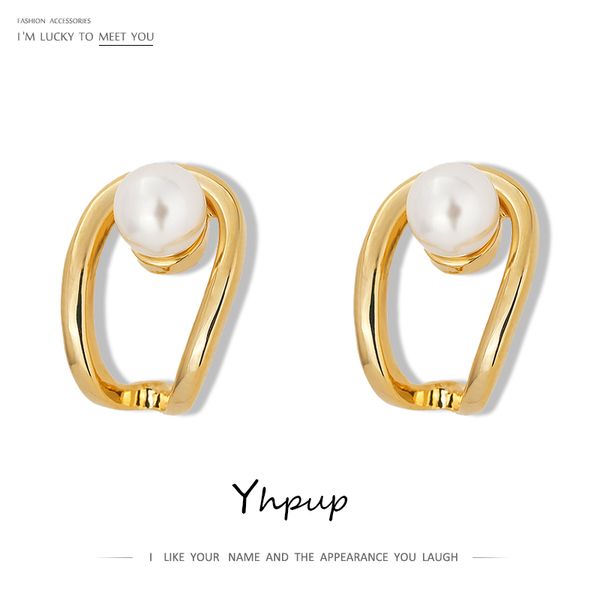 yhpup fashion metal stud earrings imitation pearls jewelry personalized gold geometric earrings for women boucle d'oreille femme, Golden;silver
yhpup fashion metal stud earrings imitation pearls jewelry personalized gold geometric earrings for women boucle d'oreille femme, Golden;silver