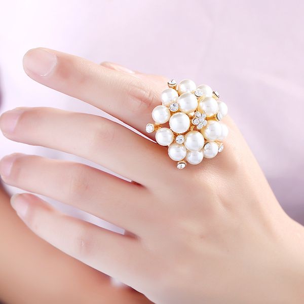 wholesale-accessories personality index finger opening adjustable pearl crystal ring handmade female unique jewelry gift, Golden;silver
wholesale-accessories personality index finger opening adjustable pearl crystal ring handmade female unique jewelry gift, Golden;silver