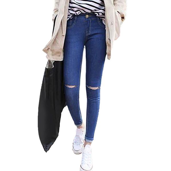 women's jeans blue women mid waist hole ripped high elastic plus size stretch casual washed denim skinny pencil pants 8l0979
women's jeans blue women mid waist hole ripped high elastic plus size stretch casual washed denim skinny pencil pants 8l0979