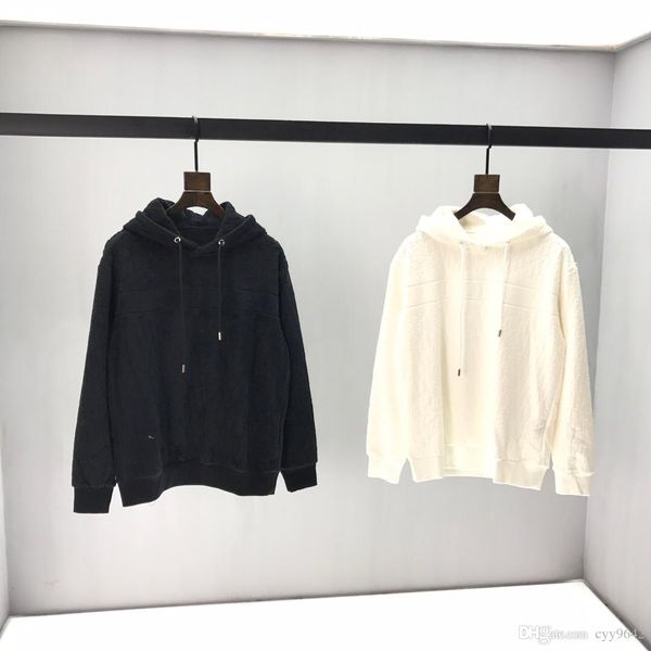 19 autumn winter new men's and women's sweater jacket round neck cotton fabric zipper hooded panel embroidery high density technol, Black
19 autumn winter new men's and women's sweater jacket round neck cotton fabric zipper hooded panel embroidery high density technol, Black