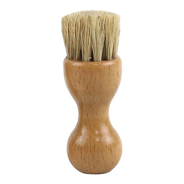 wooden bristle horse hair clean brush polish hair buffing brush shoe brush dec#10