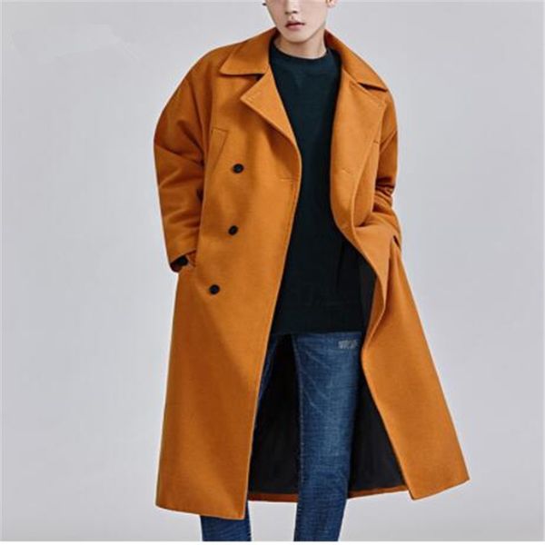 plus size 2018 korean style loose mens coats overcoats fashion winter dress coat mens pockets, Tan;black
plus size 2018 korean style loose mens coats overcoats fashion winter dress coat mens pockets, Tan;black
