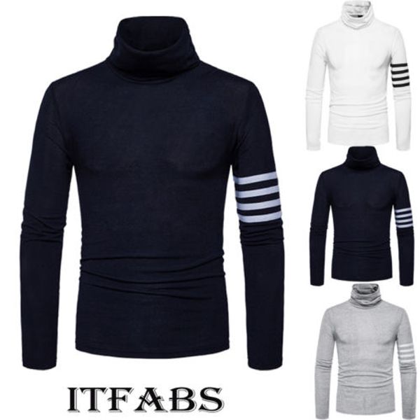 men roll turtle neck jumper wool blend knitted thermal sweater pullover slim casual, White;black
men roll turtle neck jumper wool blend knitted thermal sweater pullover slim casual, White;black