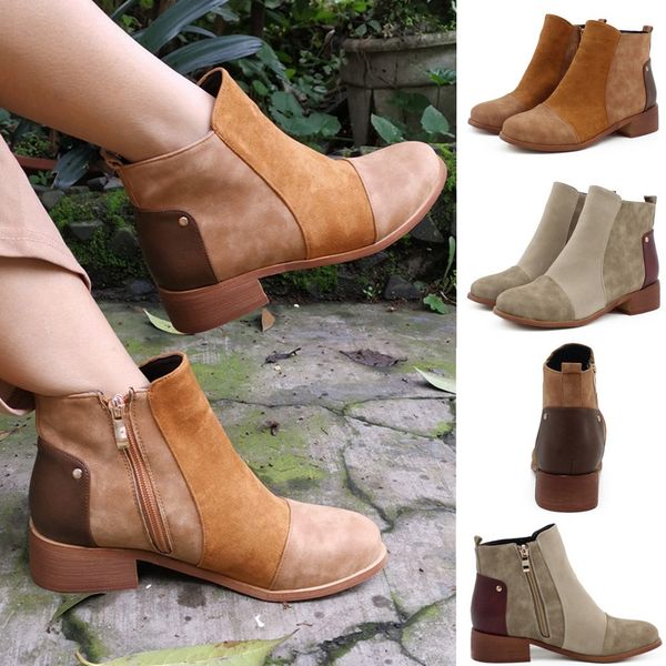 snow boots 2019 warm fashion women suede square heels zipper mixed colors short boot round toe shoes winter shoes ankle boots#1, Black
snow boots 2019 warm fashion women suede square heels zipper mixed colors short boot round toe shoes winter shoes ankle boots#1, Black