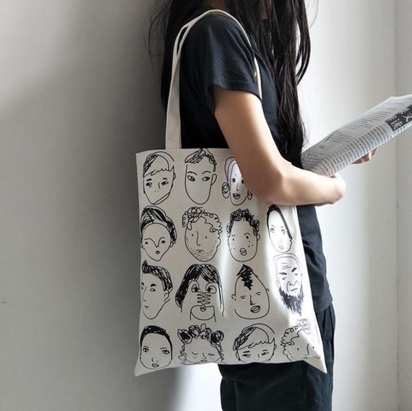 canvas shopping eco reusable foldable shoulder bag handbag tote casual shoulder school travel women folding big capacity bag
canvas shopping eco reusable foldable shoulder bag handbag tote casual shoulder school travel women folding big capacity bag