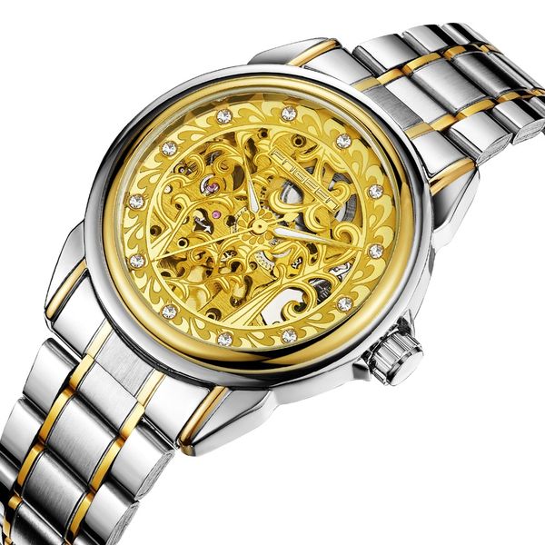 fngeen 2019 business hollow dial 30m waterproof men's watch fashion luminous stainless steel watches, Slivery;brown
fngeen 2019 business hollow dial 30m waterproof men's watch fashion luminous stainless steel watches, Slivery;brown