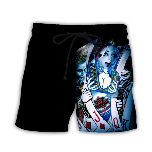 summer men board shorts 3d print playing cards joker fashion men's bermuda beach shorts black trousers plus size 6xl quick dry, White;black
summer men board shorts 3d print playing cards joker fashion men's bermuda beach shorts black trousers plus size 6xl quick dry, White;black