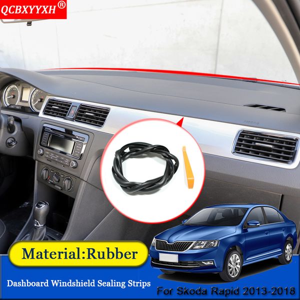 car-styling rubber anti-noise soundproof dustproof car dashboard windshield sealing strips accessories for rapid 2013-2018
car-styling rubber anti-noise soundproof dustproof car dashboard windshield sealing strips accessories for rapid 2013-2018