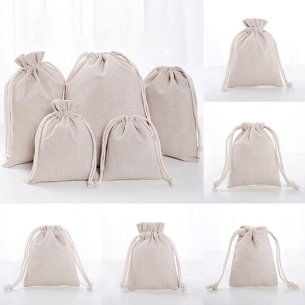 linen drawstring pouch bags reusable shopping bag party candy favor sack cotton gift packaging storage bags wx9-1488
linen drawstring pouch bags reusable shopping bag party candy favor sack cotton gift packaging storage bags wx9-1488