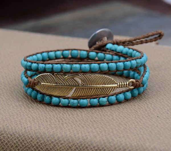 semi precious stone antique gold leaf 3 strands handmade wax cord wrap bracelet multi layered vintage beads bracelet, Golden;silver
semi precious stone antique gold leaf 3 strands handmade wax cord wrap bracelet multi layered vintage beads bracelet, Golden;silver