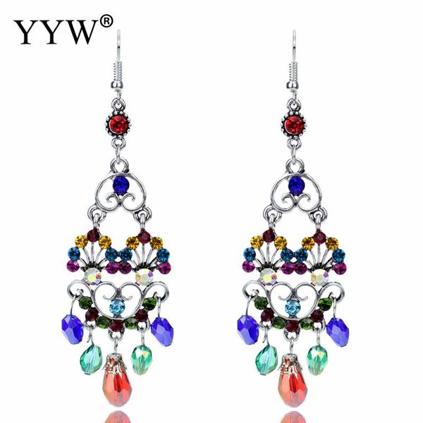 1pair long tassel colorful dangle beads earrings seaside bohemian drop earring dangle brincos for women wedding party gift, Silver
1pair long tassel colorful dangle beads earrings seaside bohemian drop earring dangle brincos for women wedding party gift, Silver