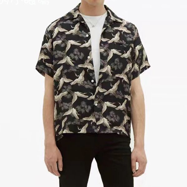 mens designer shirts casual shirts amiri brand high street short sleeve high quality crane print cotton shirt medusa shirt chemise, White;black
mens designer shirts casual shirts amiri brand high street short sleeve high quality crane print cotton shirt medusa shirt chemise, White;black