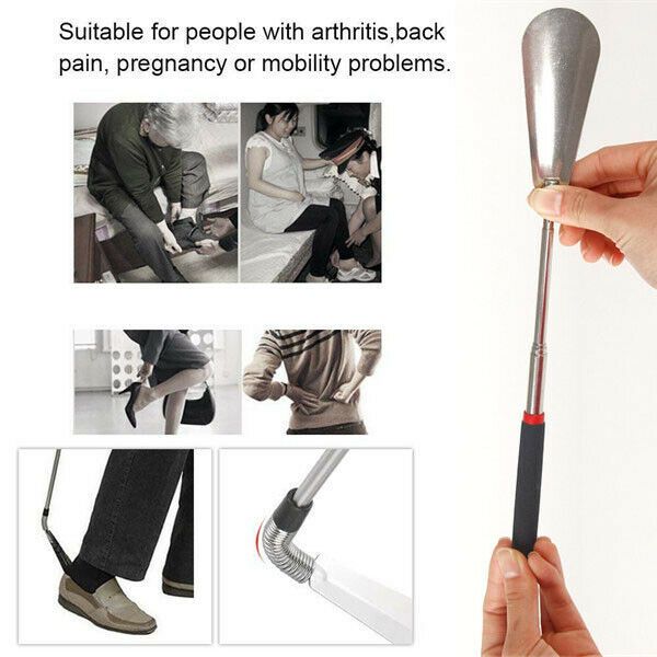 Faroot Portable Telescopic Extendable Stainless Steel Long Handle Collapsible Shoe Horn Lifter Flexible Shoehorn Tool
Faroot Portable Telescopic Extendable Stainless Steel Long Handle Collapsible Shoe Horn Lifter Flexible Shoehorn Tool