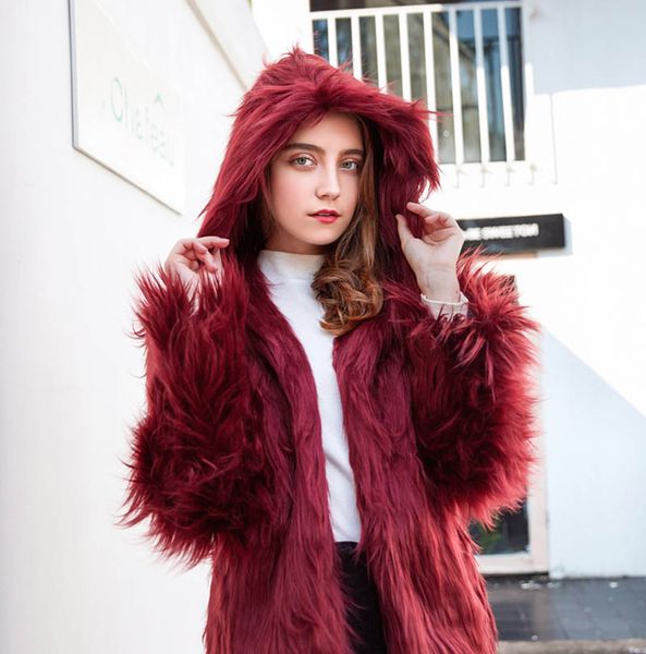 2019 new fashion warm hooded long sleeve faux fur coat jacket plus size fluffy warm outwear autumn winter hairy overcoat woman, Black;brown
2019 new fashion warm hooded long sleeve faux fur coat jacket plus size fluffy warm outwear autumn winter hairy overcoat woman, Black;brown